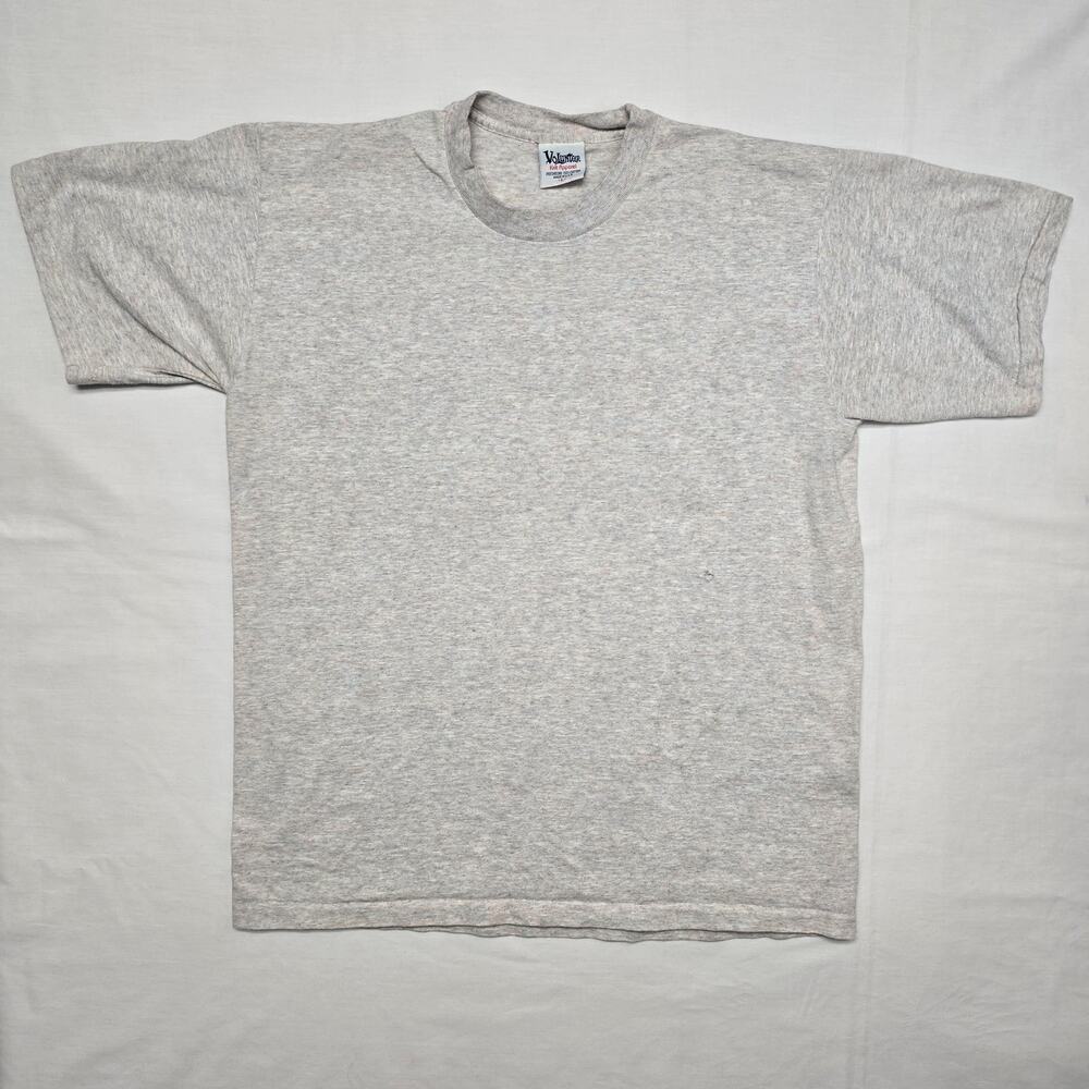 Vintage Blank Shirt Mens Large Pink Blue Rainbow Multicolor Plain Shirt 90s